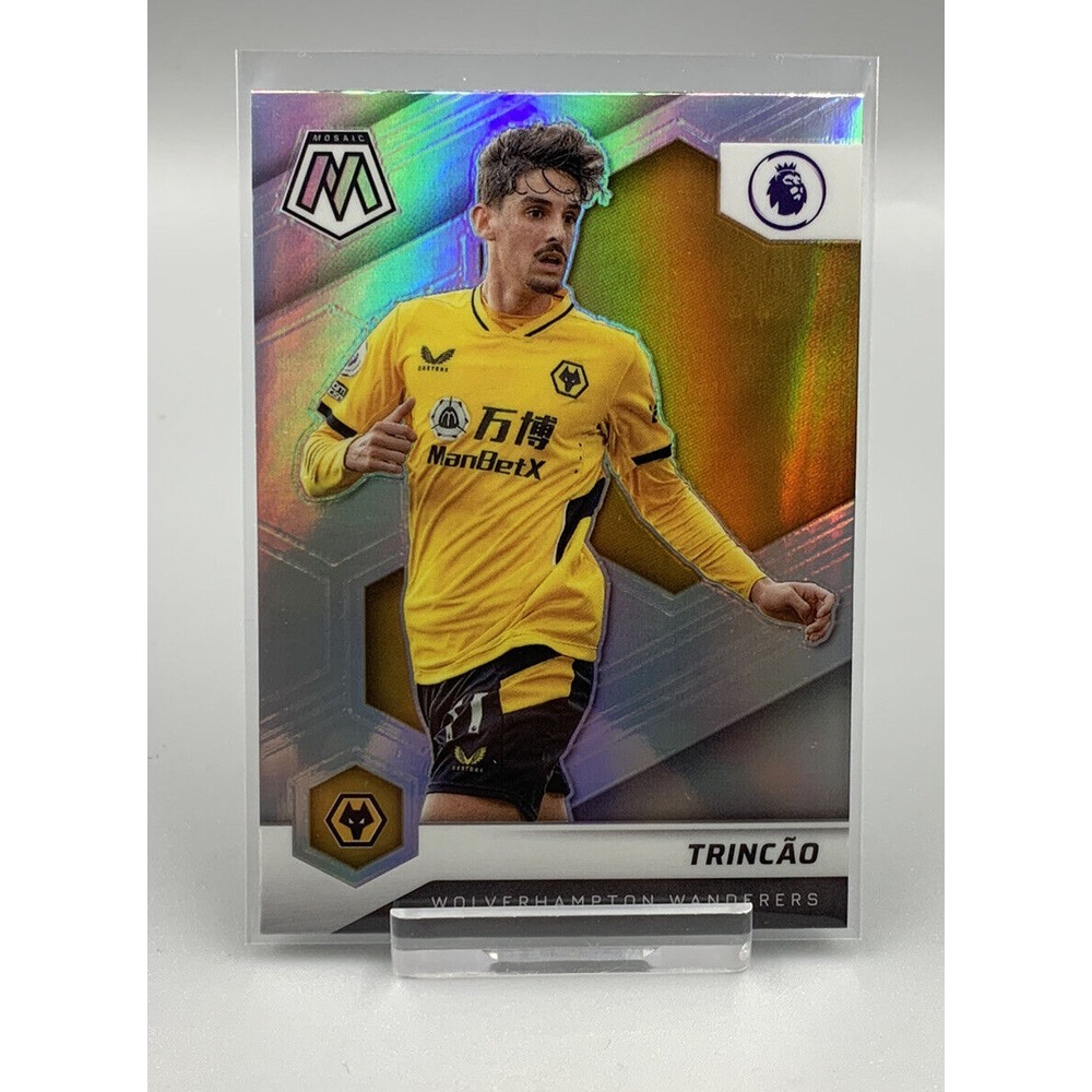 2021-22 Mosaic Premier League Mosaic Trincao #59 Wolves‎ Silver Holo Prizm